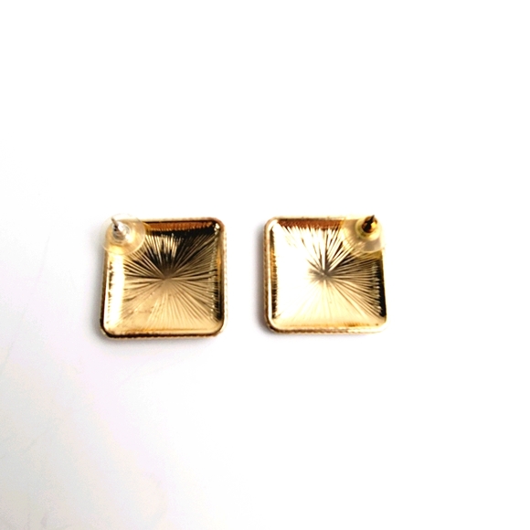 Vtg 1980 Black Gold Rhinestone Earrings BUNDLE! - Picture 3 of 4